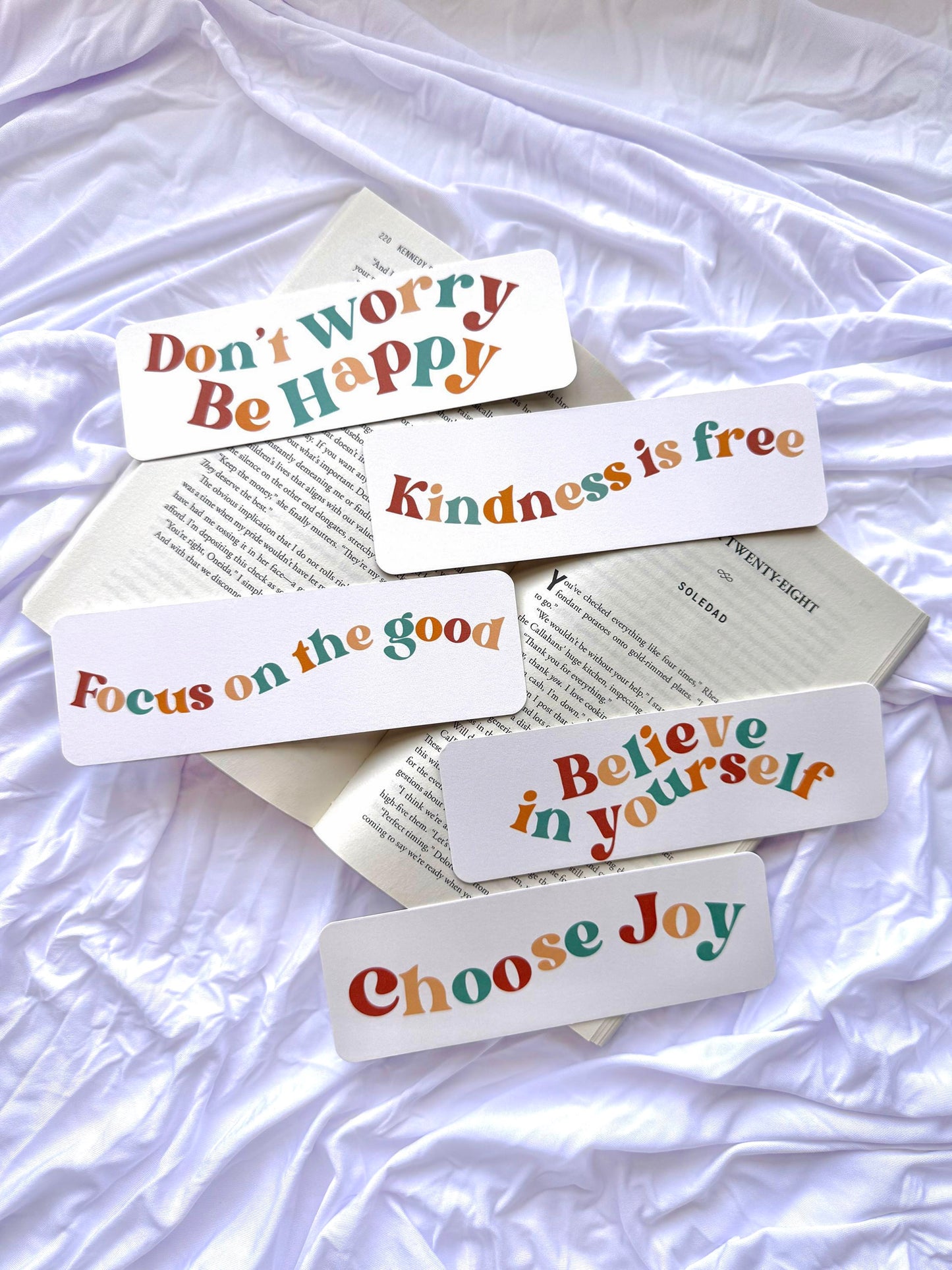 Retro Positive Affirmation Bookmark Set