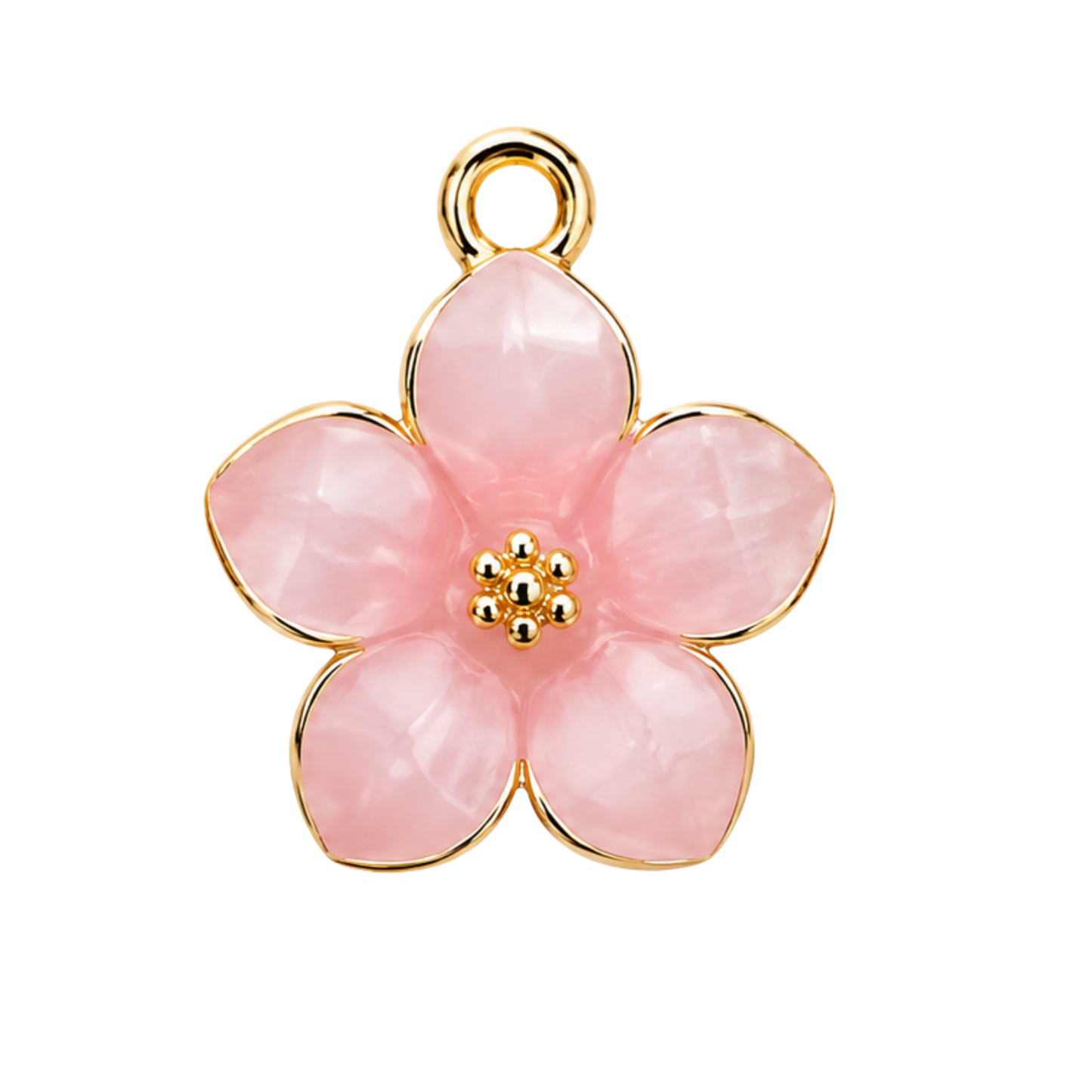 Pearlescent Flower Charm | Multiple Color Options