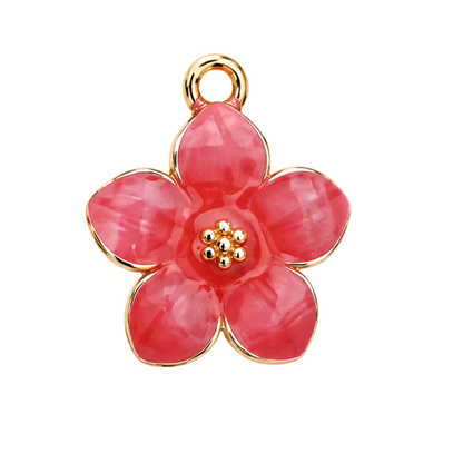 Pearlescent Flower Charm | Multiple Color Options