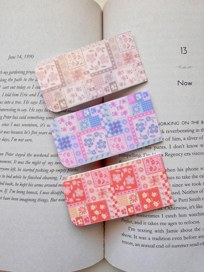 Patchwork Magnetic Bookmarks