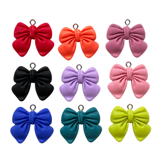 Large Classic Bow Charm | Multiple Color Options Charm Bar