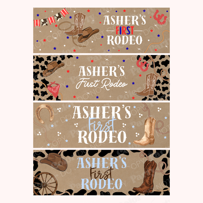 First Rodeo Banner Template | Western Party Decor (Digital Download)