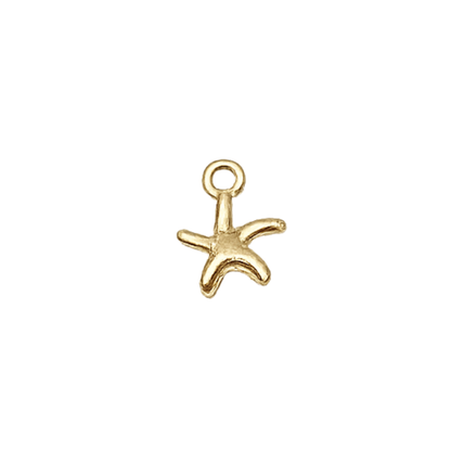 Gold Starfish Charm | Multiple Size Options Charm bar
