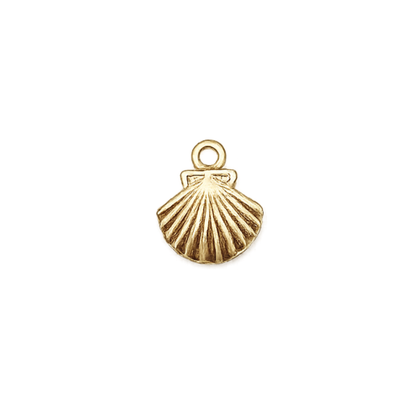 Scallop Shell Charm | Gold Ocean Charm