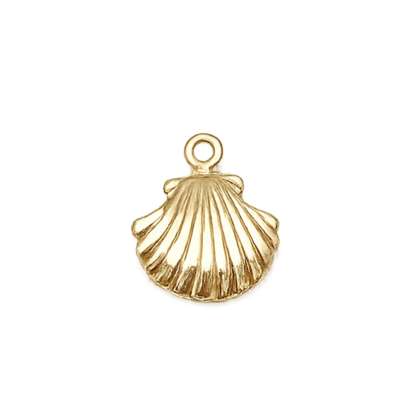 Scallop Shell Charm | Gold Ocean Charm