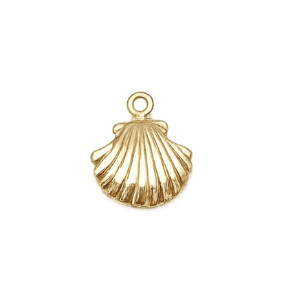 Scallop Shell Charm | Gold Ocean Charm