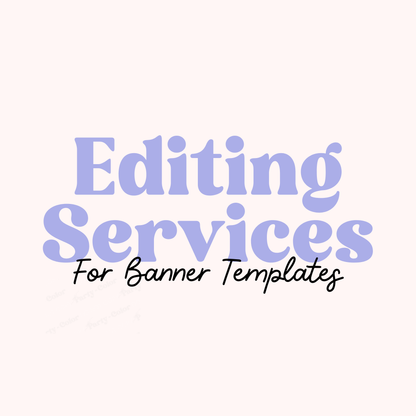 Banner Design Editing Service | Minor Customization for Printable & Digital Banners