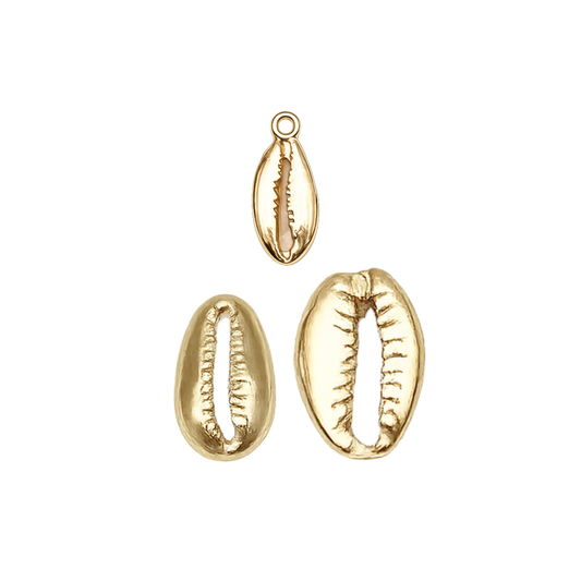 Cowrie Shell Charm | Gold Ocean Charm