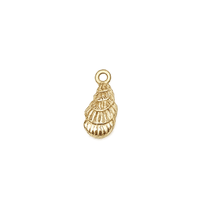 Gold Coastal Seashell Charm | Beach & Ocean Charm Collection
