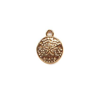 Gold Coastal Seashell Charm | Beach & Ocean Charm Collection
