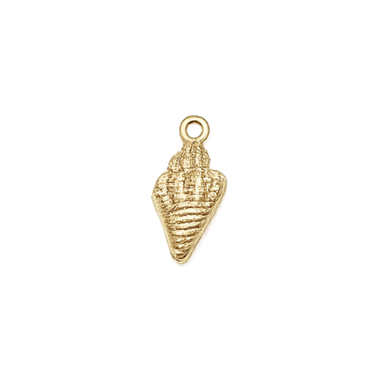 Gold Coastal Seashell Charm | Beach & Ocean Charm Collection