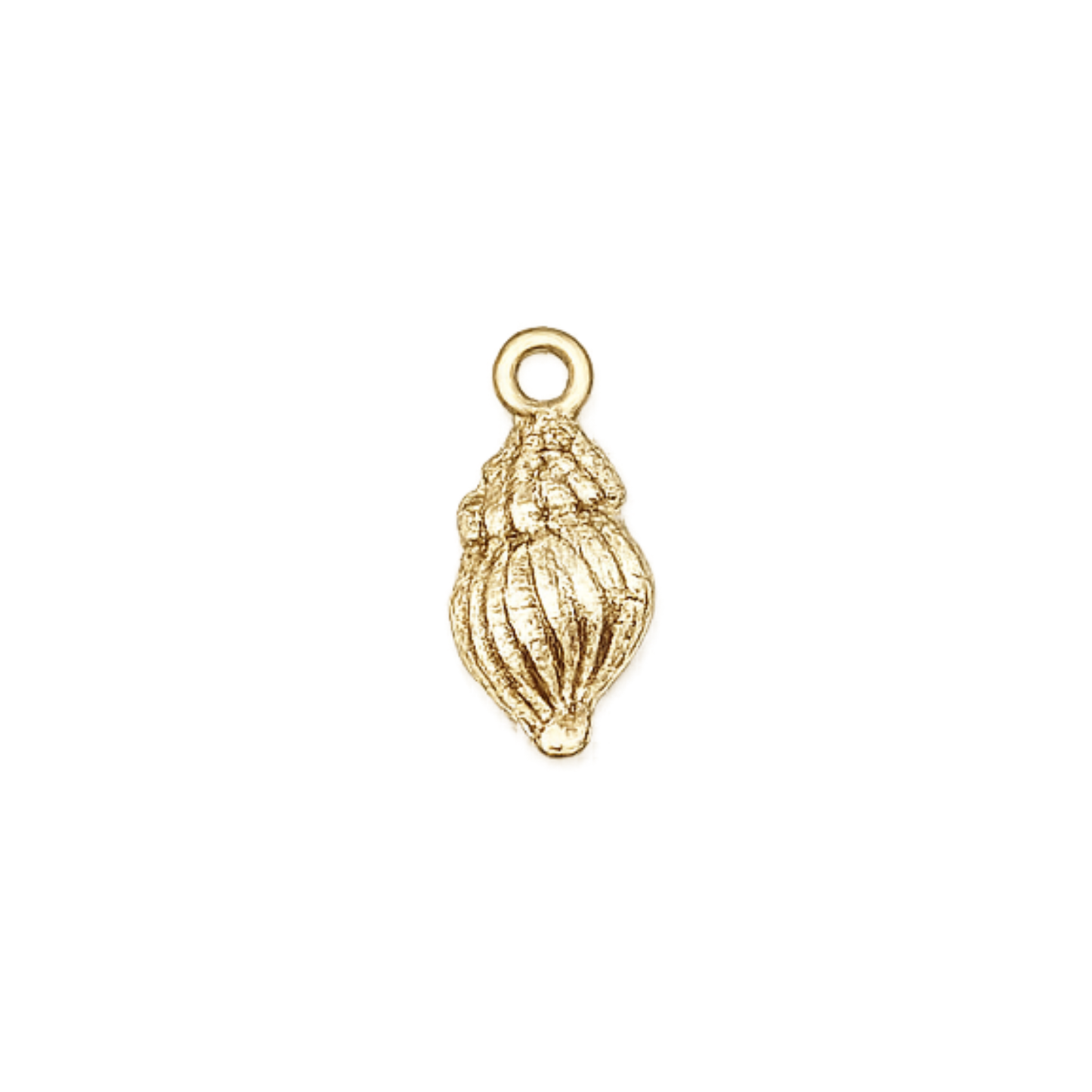 Gold Coastal Seashell Charm | Beach & Ocean Charm Collection