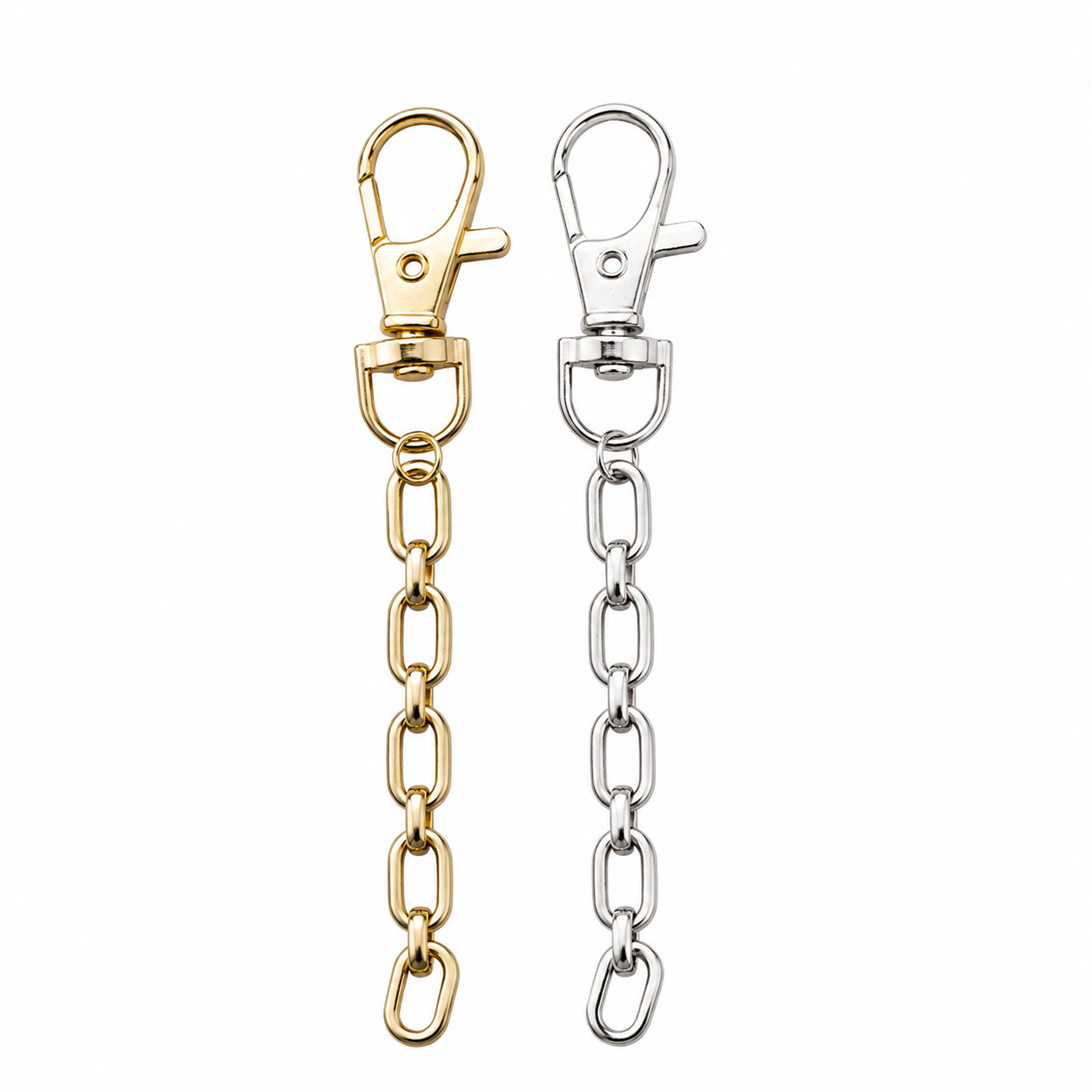 Thick Charm Chain with Swivel Clasp | Gold or Silver Bag, Keychain & Kindle Charm Connector