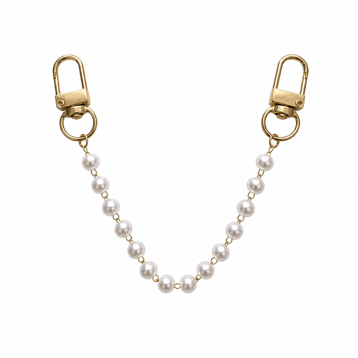 Kindle Necklace Charm Pearl Chain | Charm Display for Kindle & E-Readers | Gold or Silver
