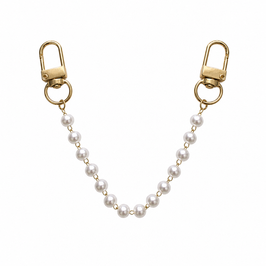 Kindle Necklace Charm Pearl Chain | Charm Display for Kindle & E-Readers | Gold or Silver