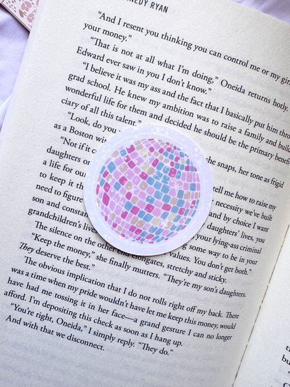 Pastel Disco Ball Sticker
