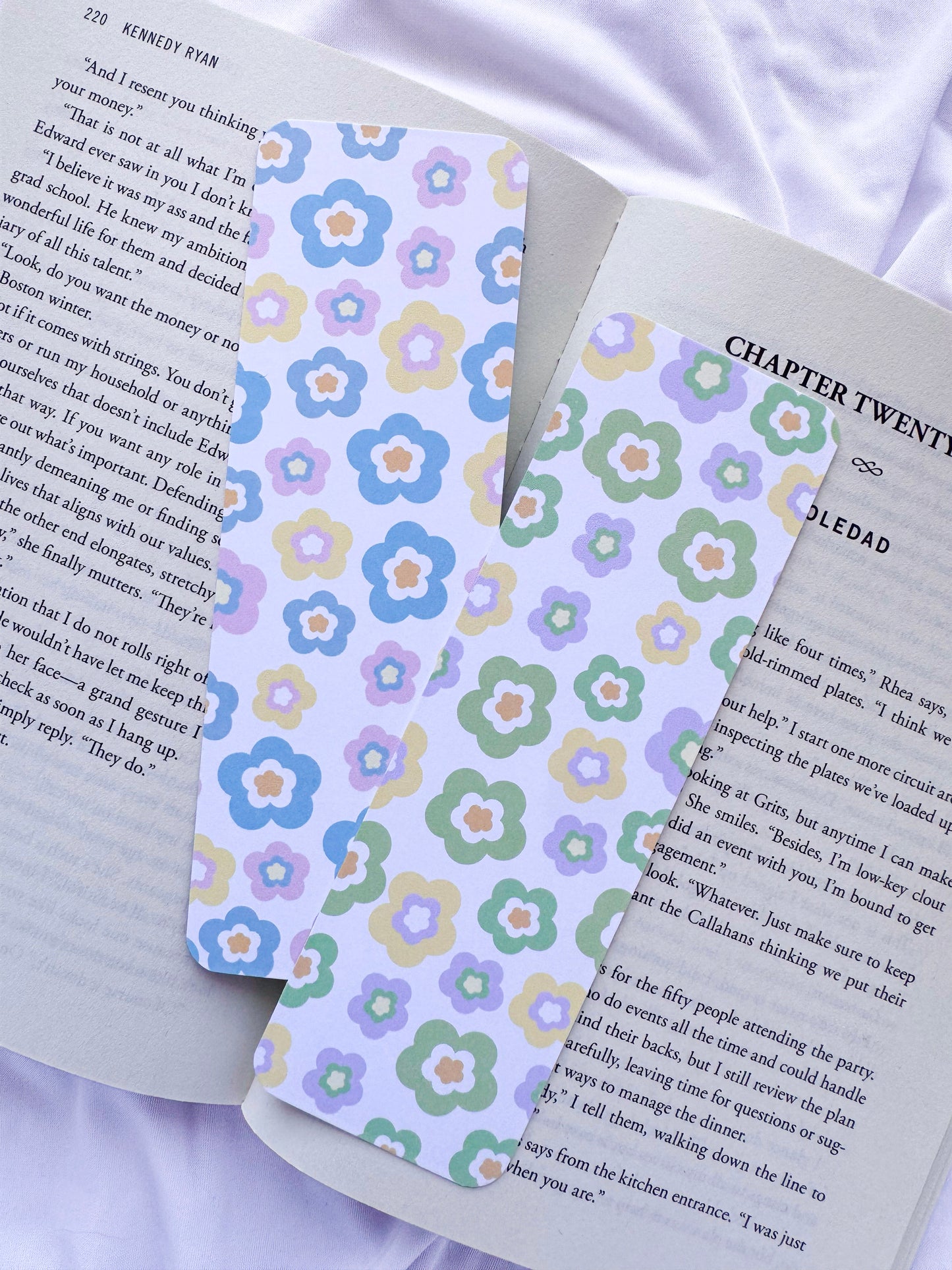 Retro Floral Bookmarks