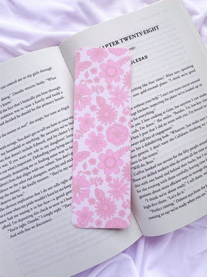 Blushing Floral Bookmark