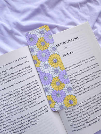 Yellow Lavender Floral Bookmark