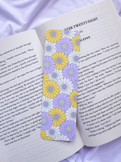 Yellow Lavender Floral Bookmark