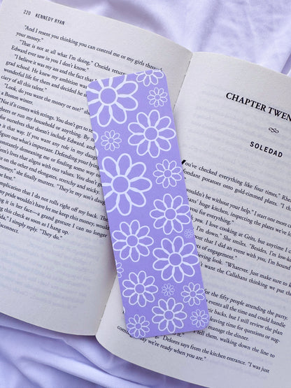 Floral Daisy Bookmark Set | Colorful Spring Flower Stationery (2.25" x 7")