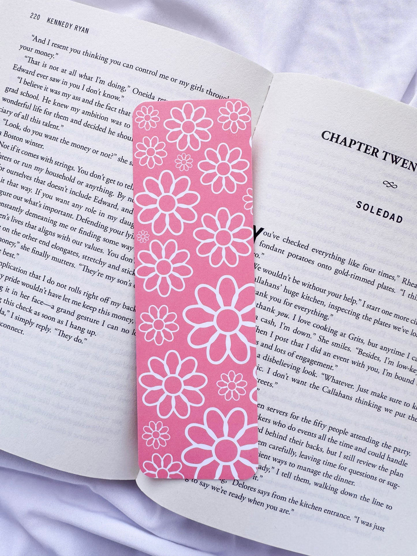 Floral Daisy Bookmark Set | Colorful Spring Flower Stationery (2.25" x 7")