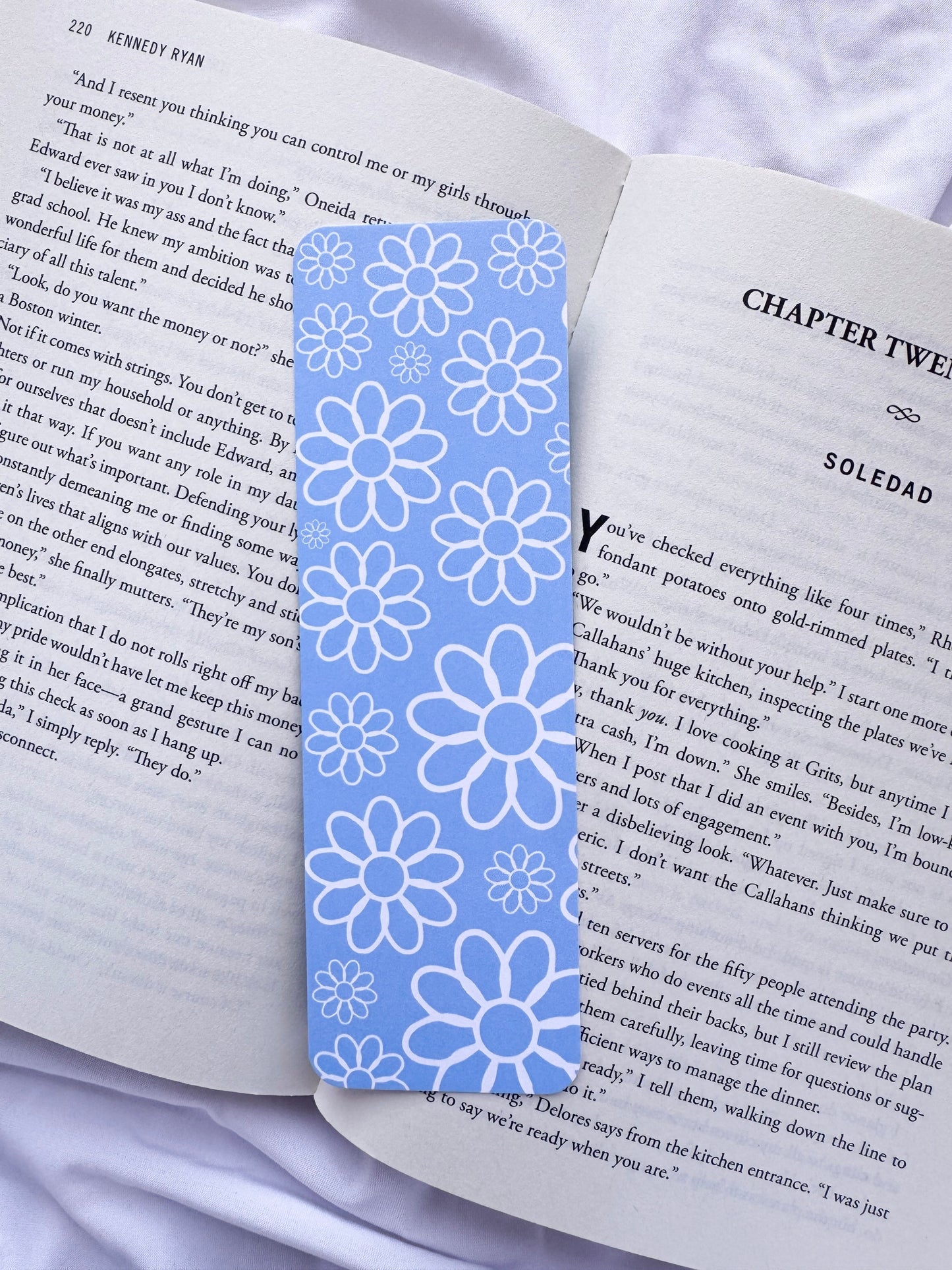 Floral Daisy Bookmark Set | Colorful Spring Flower Stationery (2.25" x 7")