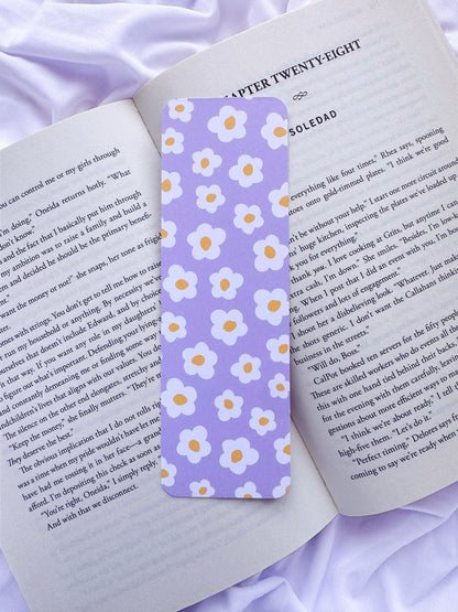 Floral Daisy Bookmark Set | Spring Flower Cardstock Reader Accessory