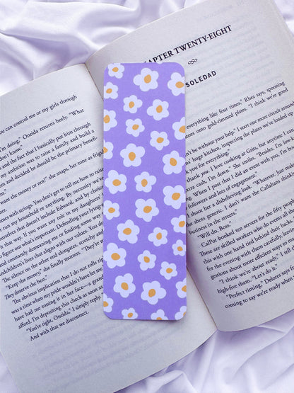 Floral Daisy Bookmark Set | Spring Flower Cardstock Reader Accessory