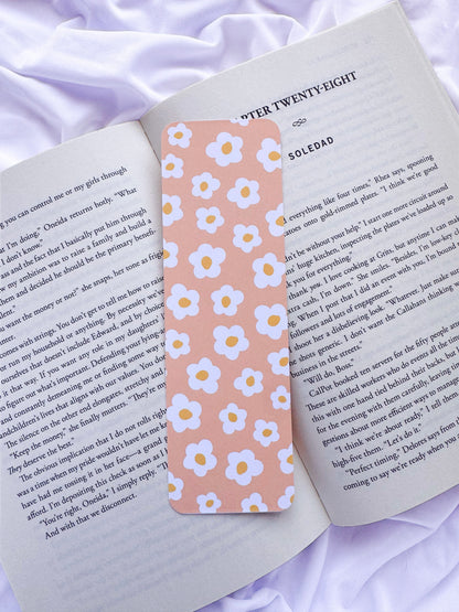 Floral Daisy Bookmark Set | Spring Flower Cardstock Reader Accessory