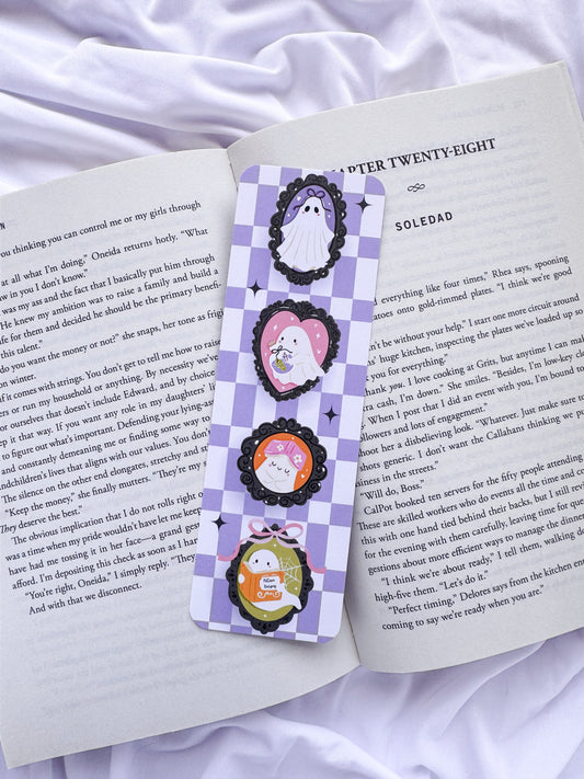 Checker Ghosty Reads Bookmark