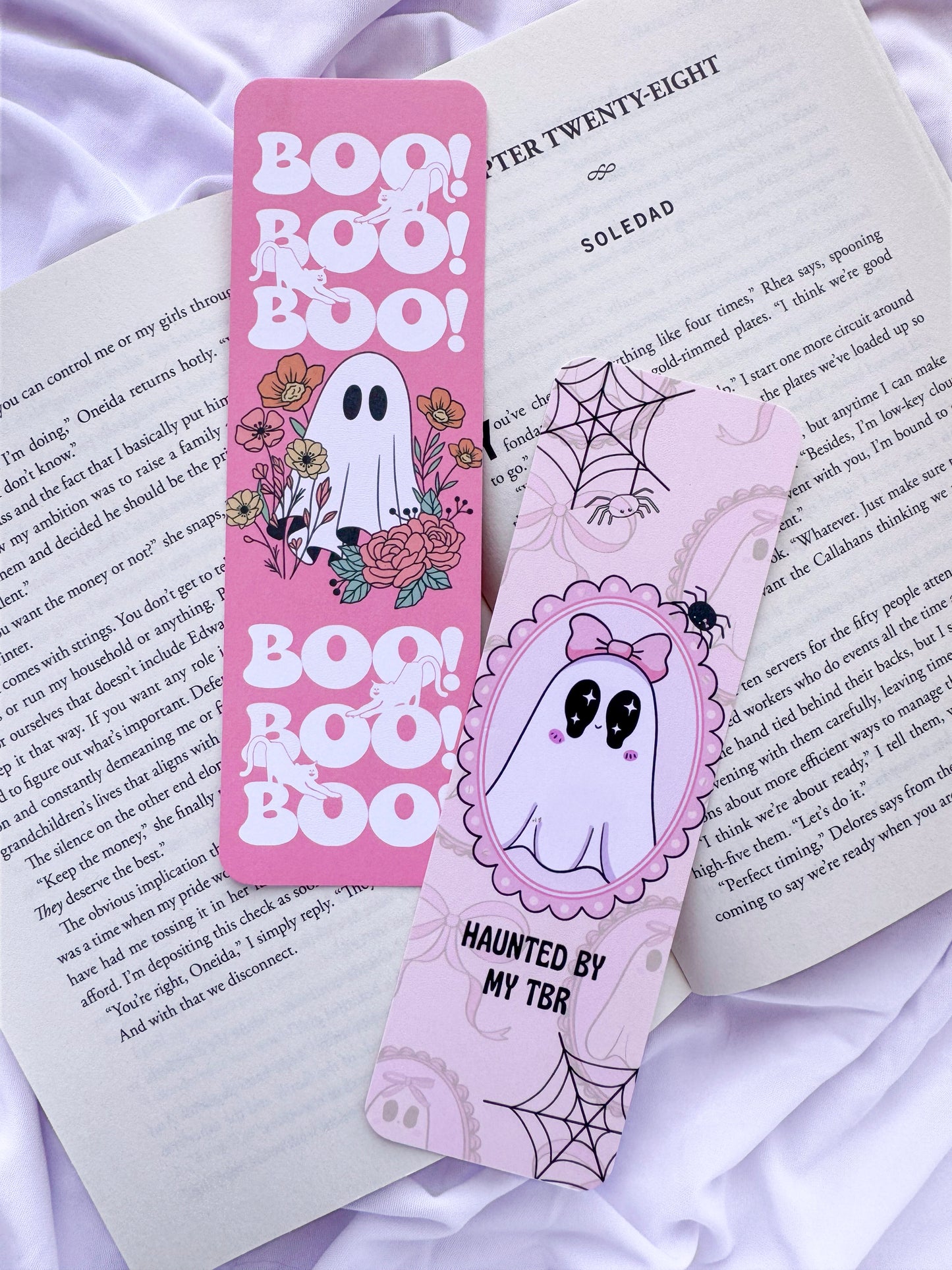 Pretty Ghosty Bookmarks