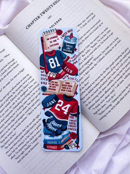 Heated Rivalry Hockey Romance Bookmarks