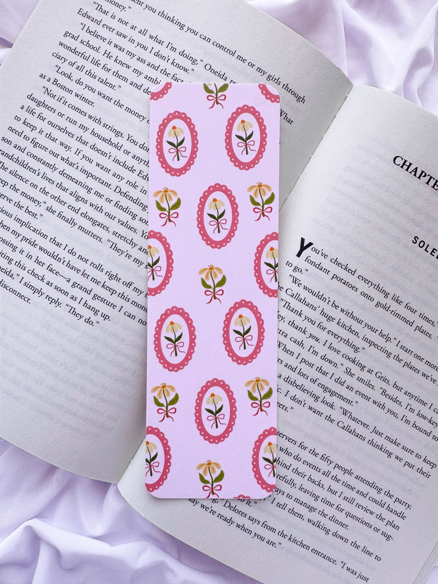 Framed Floral Bookmark