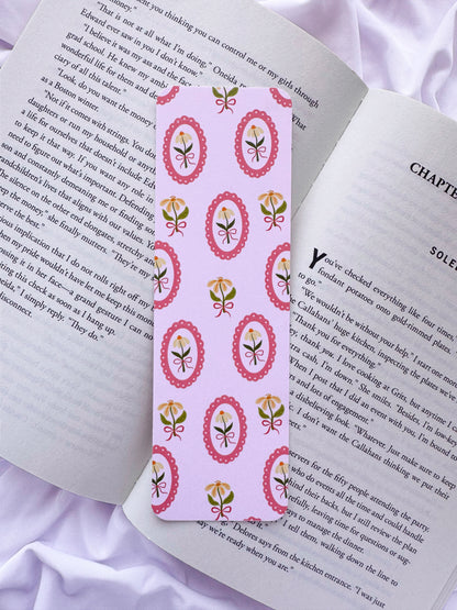 Framed Floral Bookmark