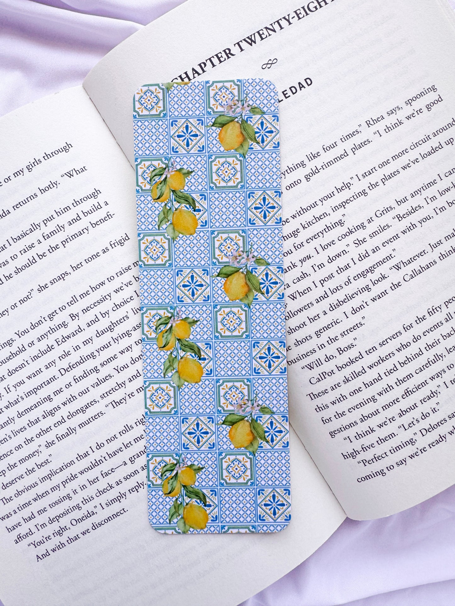 Lemon Mosaic Tile Bookmark