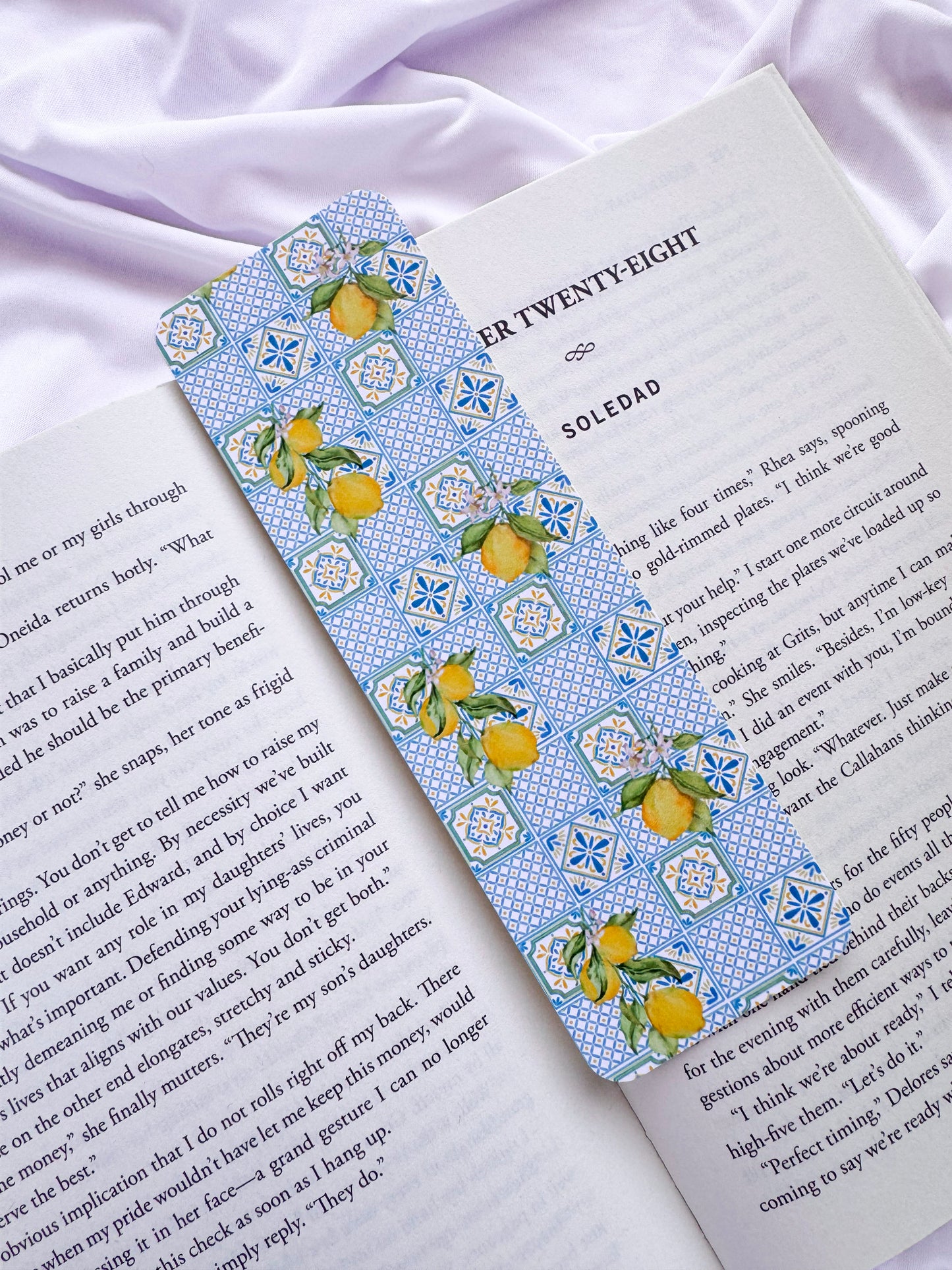 Lemon Mosaic Tile Bookmark