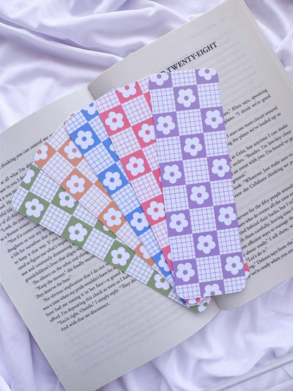 Plaid Daisy Bookmarks