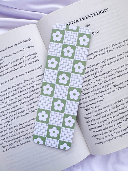 Plaid Daisy Bookmarks