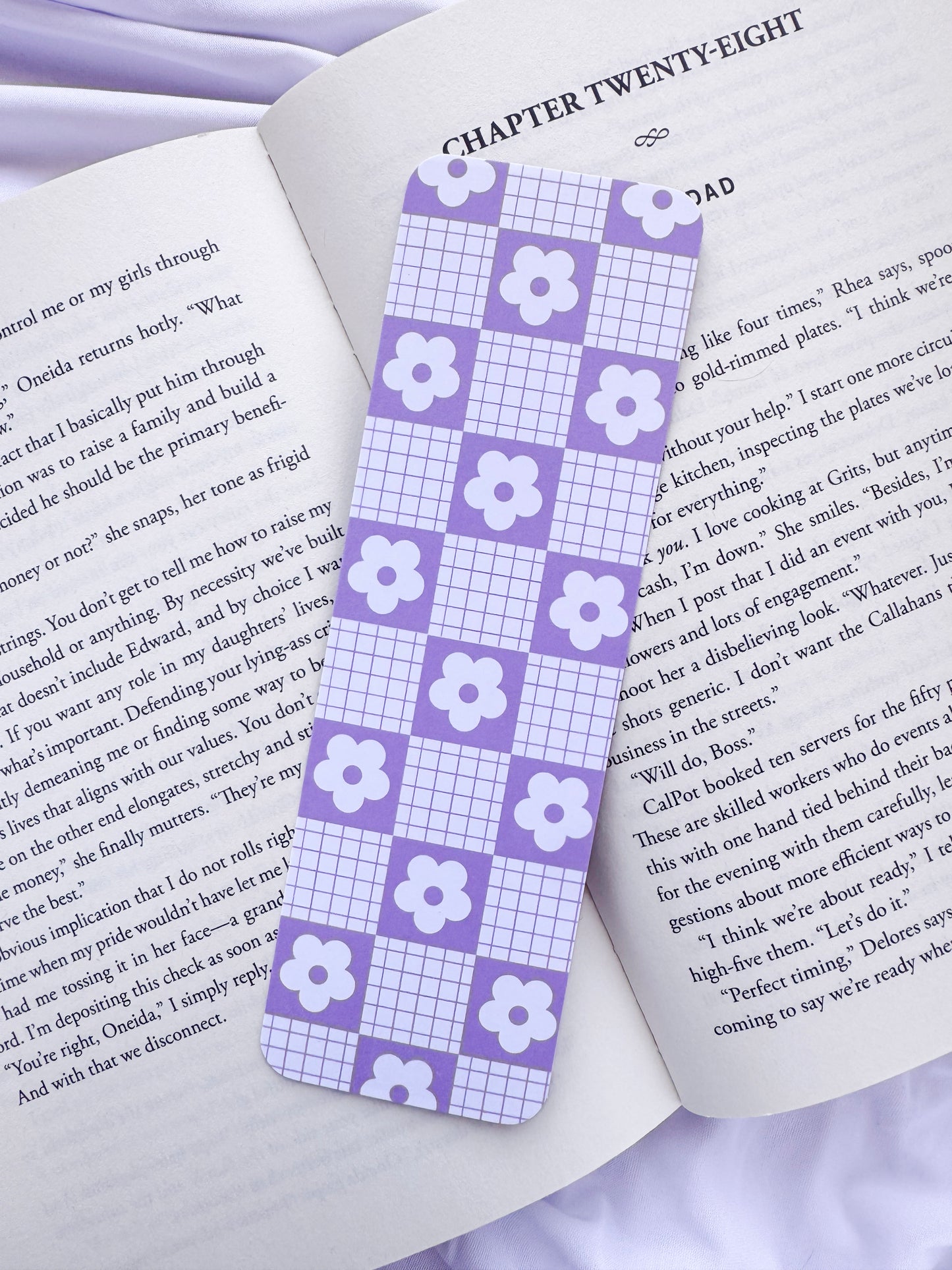 Plaid Daisy Bookmarks