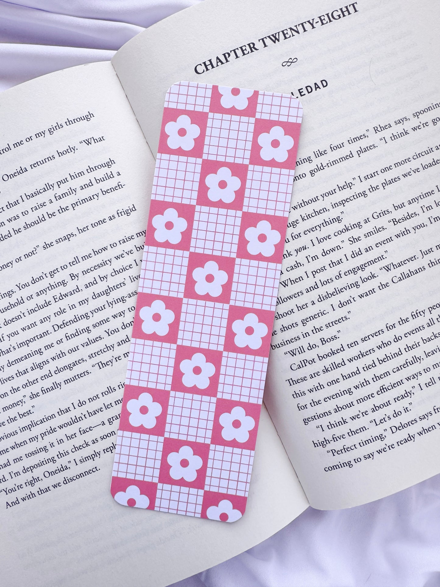 Plaid Daisy Bookmarks
