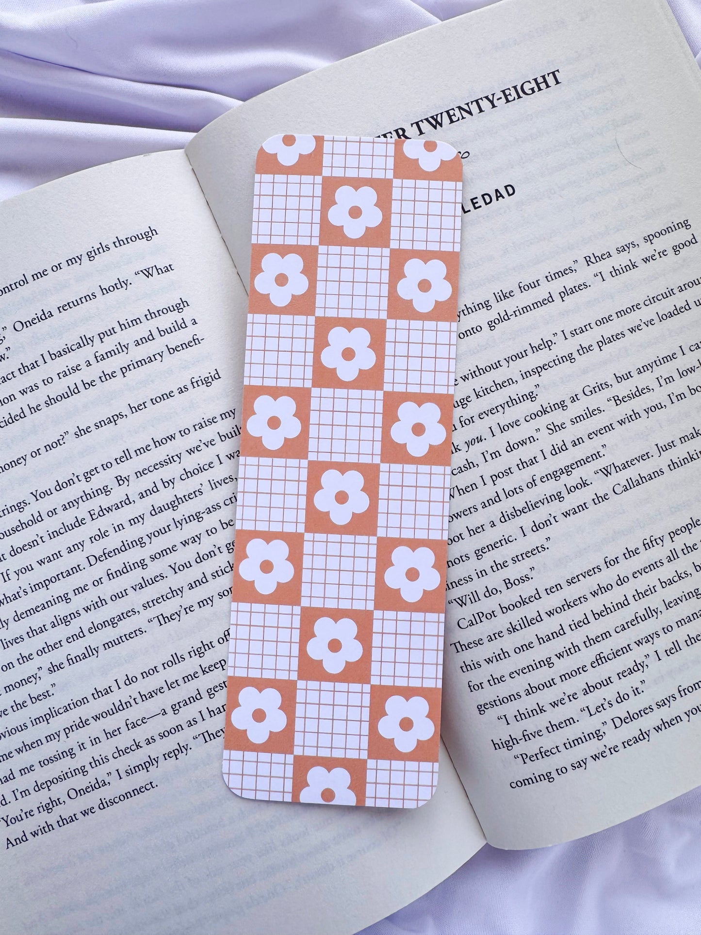 Plaid Daisy Bookmarks