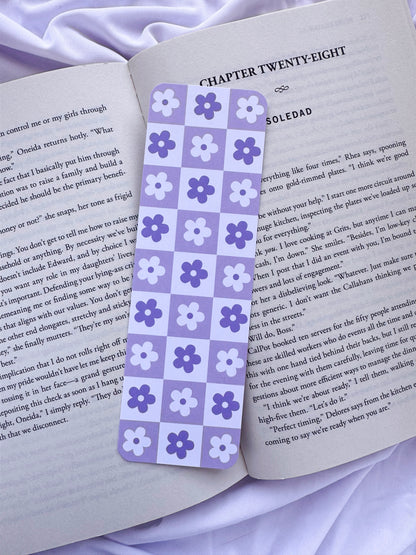 Checkered Floral Bookmarks