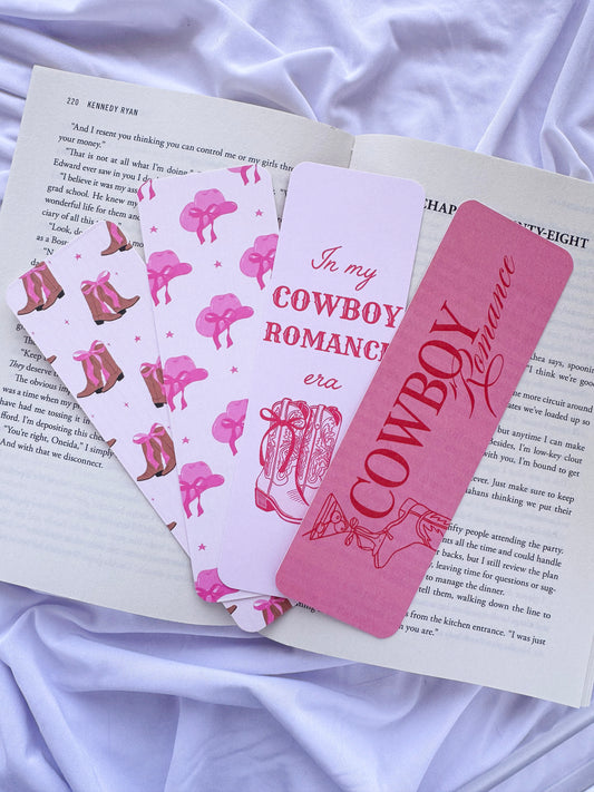 Pink Cowboy Romance Bookmarks