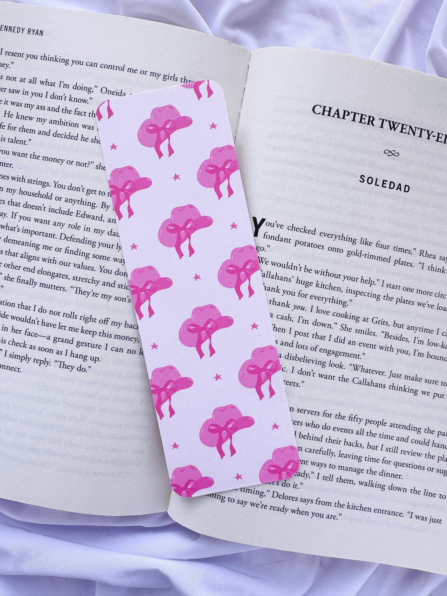 Pink Cowboy Romance Bookmarks