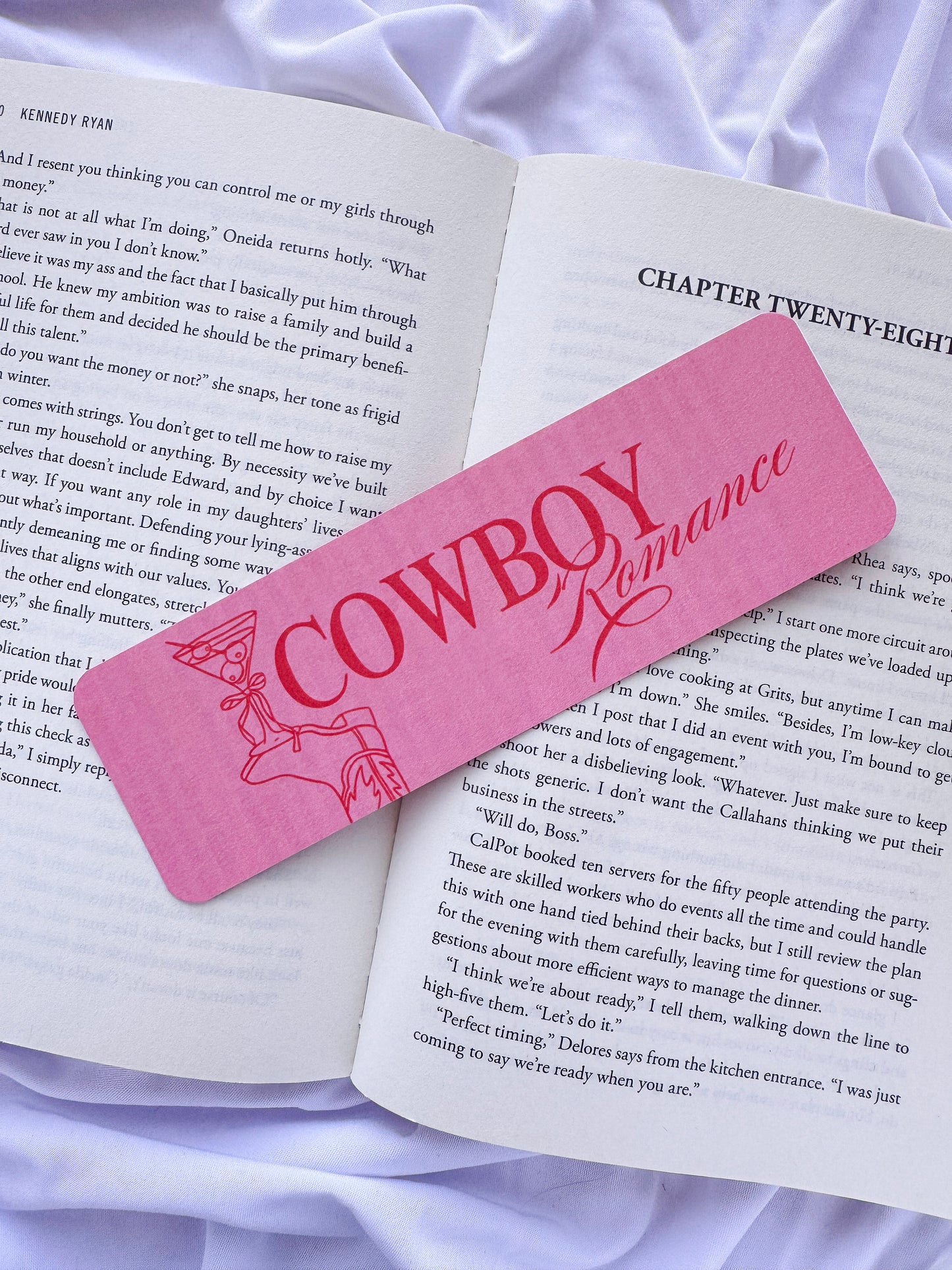 Pink Cowboy Romance Bookmarks