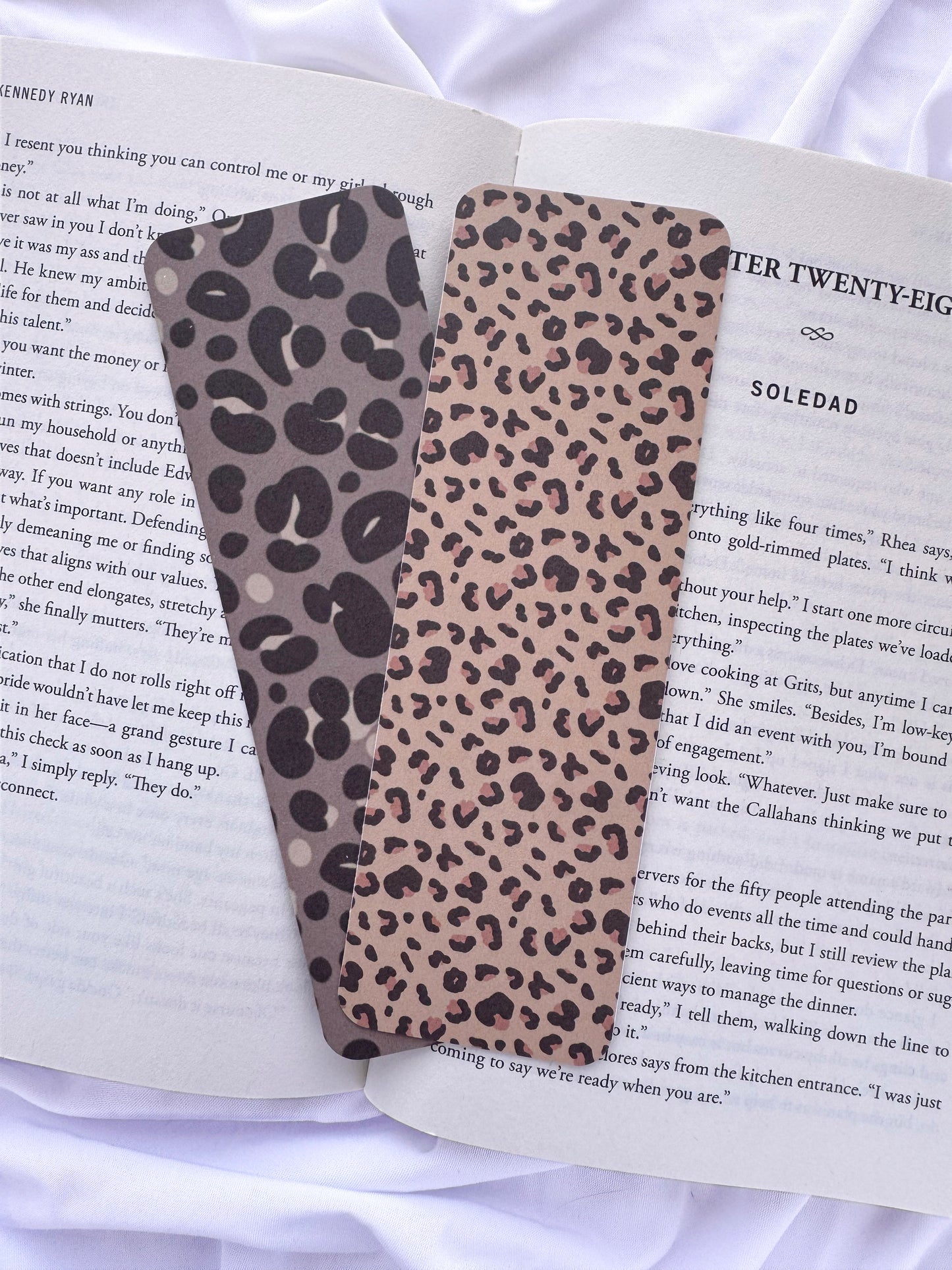 Leopard Print Bookmarks