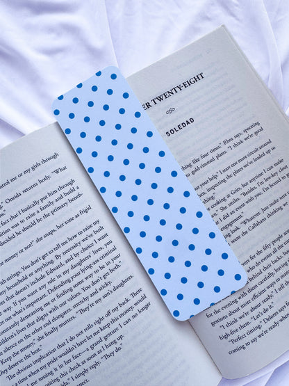 Blue Polka Dot Bookmark