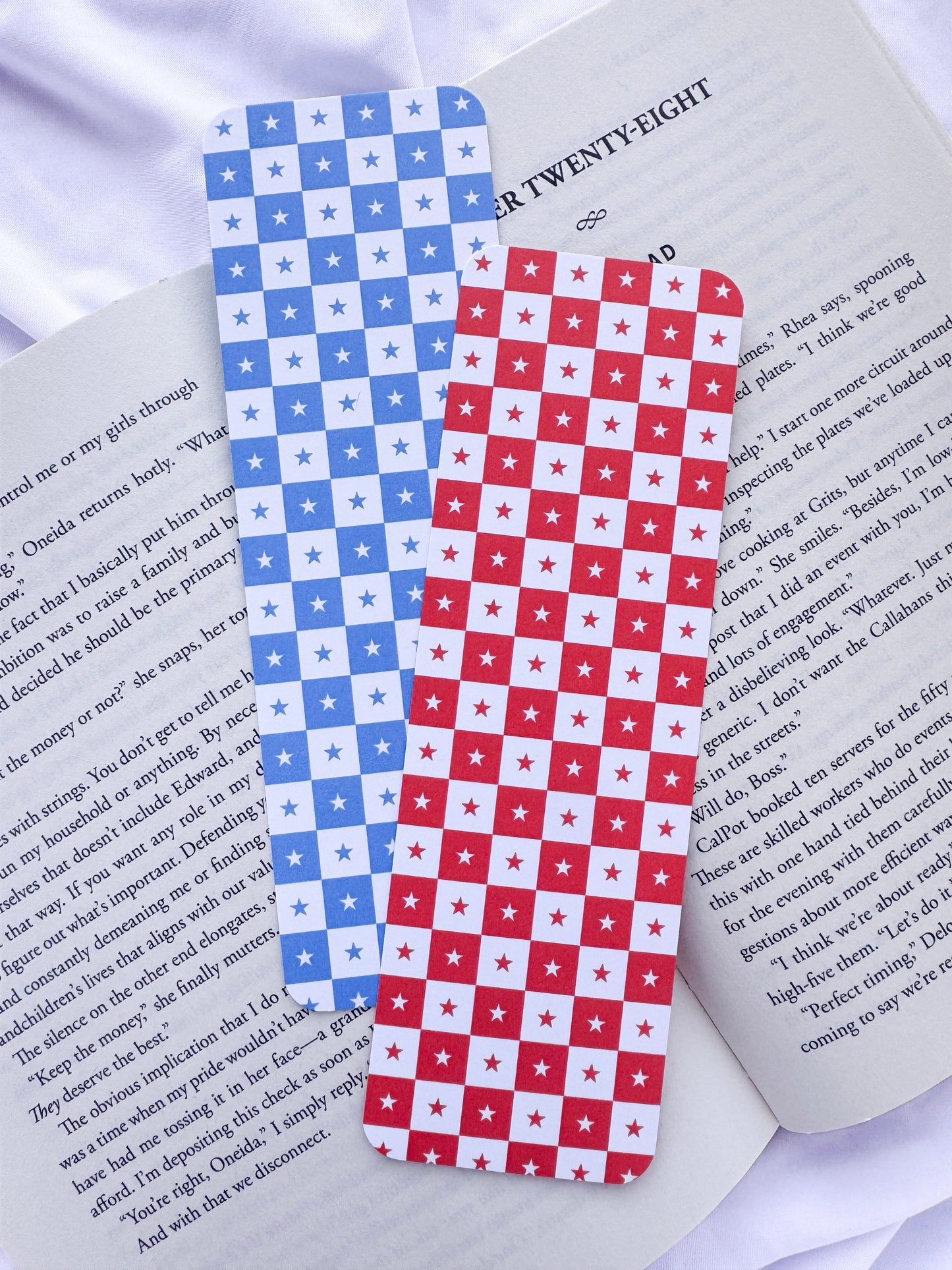 Checkered Star Bookmarks