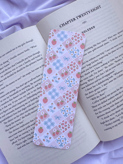 Strawberry Floral Bookmarks